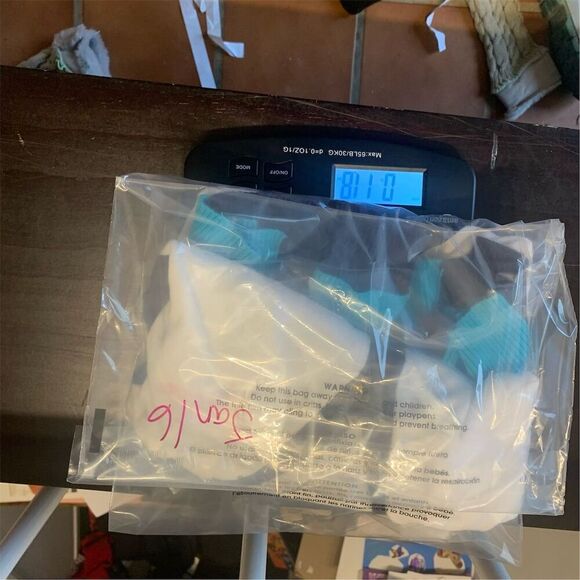 Izod Women's V-Neck Color Block cotton Blue Cardigan Sweater Size L Multicolor - Picture 6 of 7